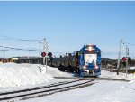 New CN locomotive 4912 leads 559 in Saint-Fabien